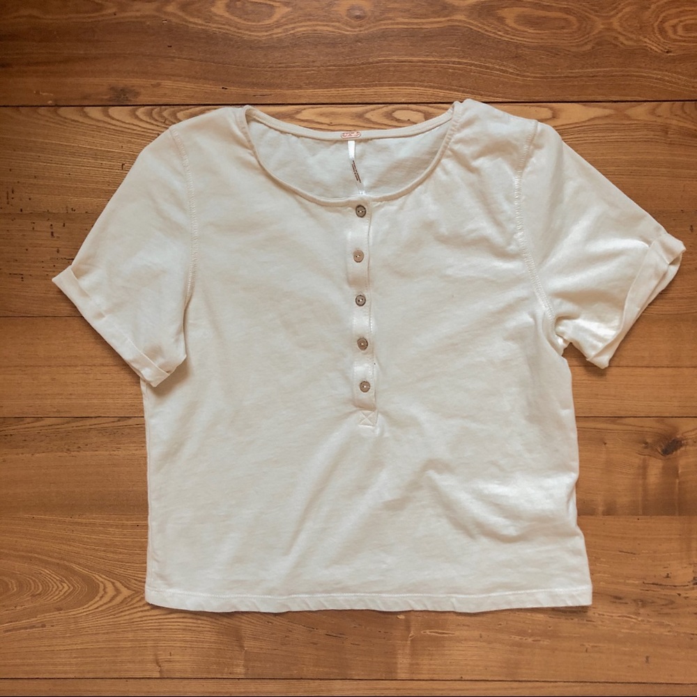 NWOT Free People Button Up Top